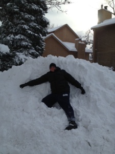 Me on pile of snow