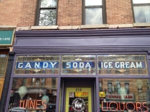Candy store sign